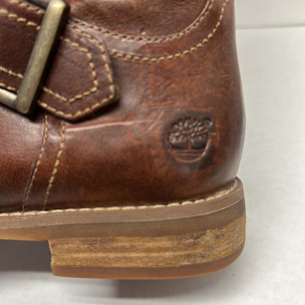 Timberland Savin Hill EUC Brown leather riding boots size 7.5 - Picture 3 of 9